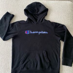 Champion hoodie in black size small / large